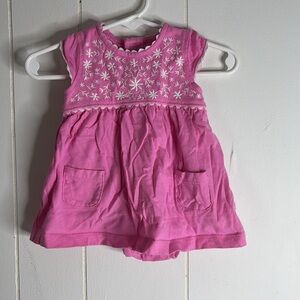 Carter's Pink Infant Dress with White Floral Design